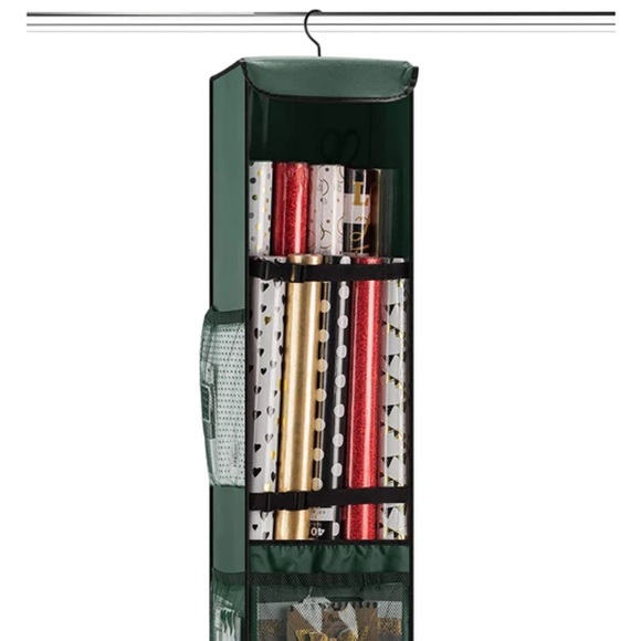 🎁 Hanging Gift Wrap 🎁 Wrapping Paper Storage 360 degrees Tissue Bow Organizer - Picture 2 of 12